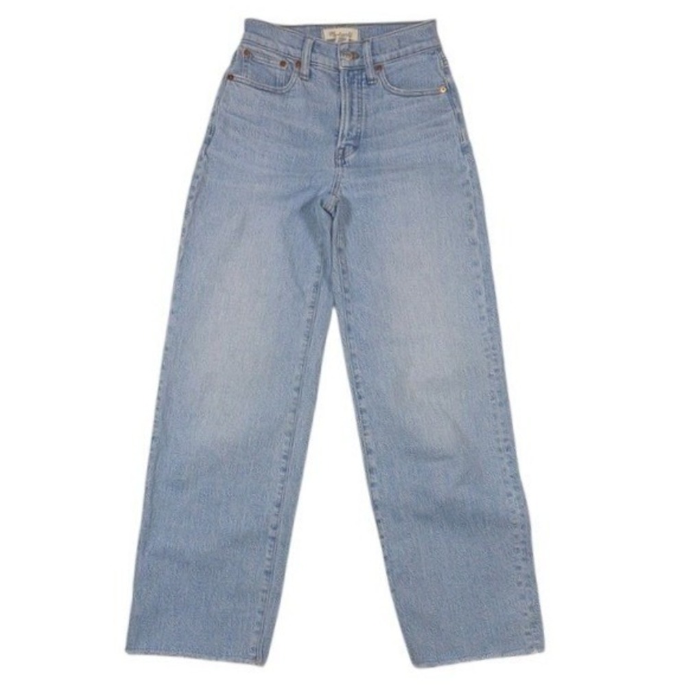 Madewell Light Blue High-Rise Wide-Leg Jeans